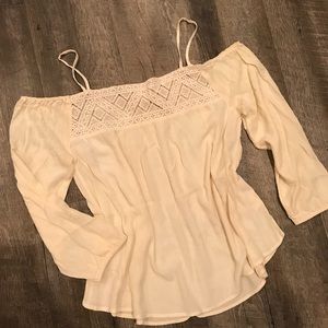 SOLD!!! OFF THE SHOULDER LACE TOP